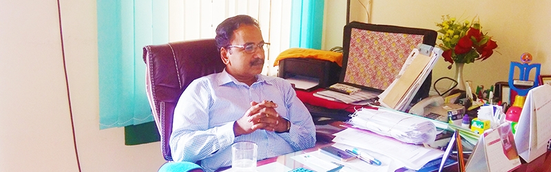 Dr.Jayachandran.R, Hod in his Cabin